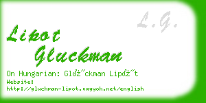 lipot gluckman business card